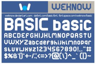 Basic Display Font for Modern Web Design