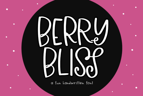 Berry Bliss: A Fun Display Font for Elegant Editorial Design