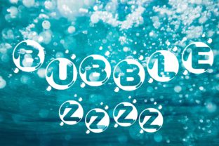 Bubble ZZZ Display Font for Engaging Social Media Graphics