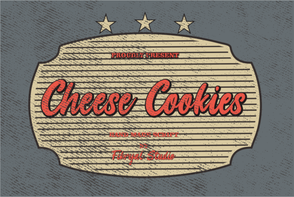 Cheese Cookies: A Nostalgic Display Font for Editorial Design