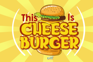 Cheeseburger Display Font for Playful Digital Branding