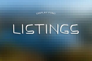 Listings Typeface: A Playful Display Font for Handmade Branding
