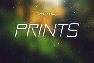 Prints Display Typeface for Handmade Shop Branding