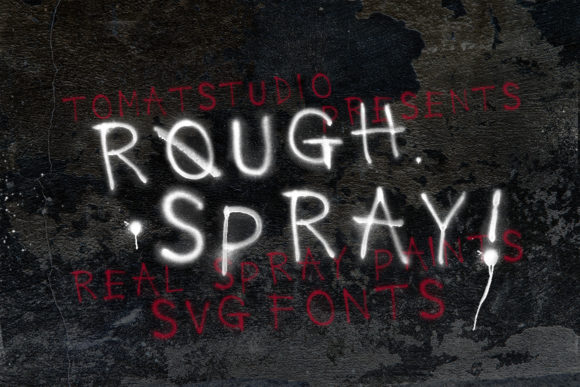 Rough Spray: The Raw Display Font for Edgy Brand Identity