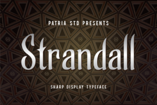 Strandall: A Simple Casual Display Font for Clean Branding