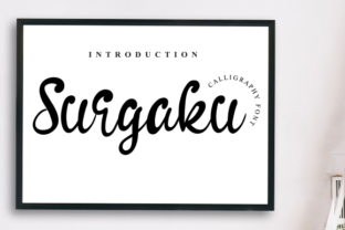 Surgaku: A Fun Display Font for Handmade Branding and Printables
